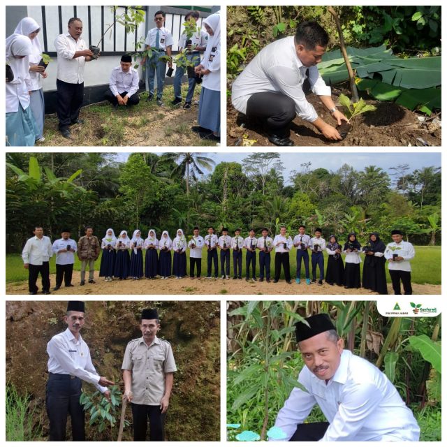 18 Madrasah di Pangandaran Turut Sukseskan Gerakan Penanaman Pohon Serentak se-Jawa Barat